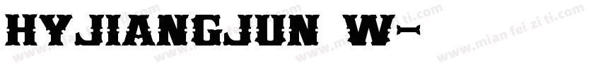 HYJIANGJUN W字体转换